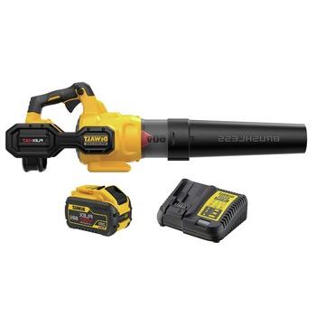 手持鼓风机| Dewalt DCBL772X1 60V MAX FLEXVOLT无刷锂离子无绳手持轴向鼓风机套件(3 Ah)