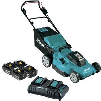 草坪割草机| Makita XML10CM1 36V (18V X2) LXT拉丝锂离子21英寸. 无绳割草机套件(4节电池)